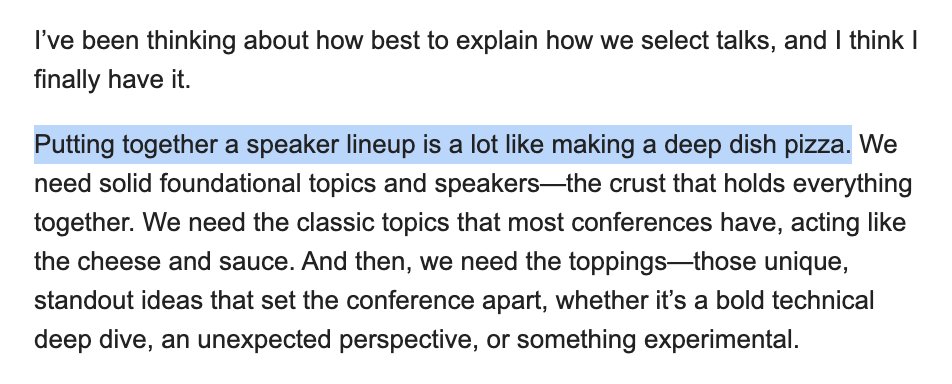 Deep Dish Swift - CFP Speaker Selection